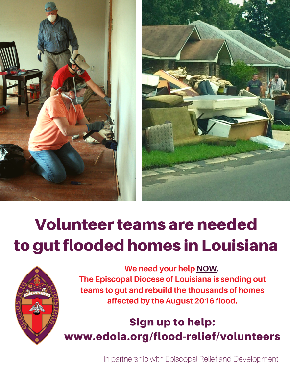 Volunteers Needed in Louisiana